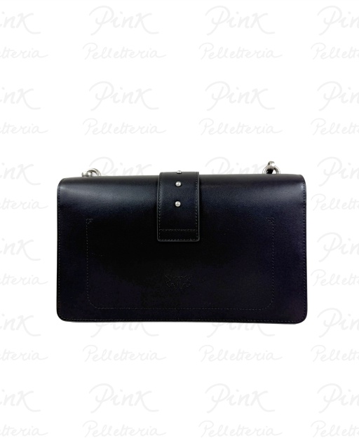 PINKO Love One Classic Vitello Seta 105857-A0F1-Z99O NeroOld Silver