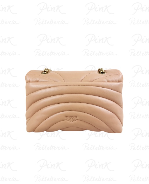 PINKO Love Puff Classic cl Sheep Nappa Butterfly Quilt 100038-A1EX-C79Q Rosa Toast-Antique Gold