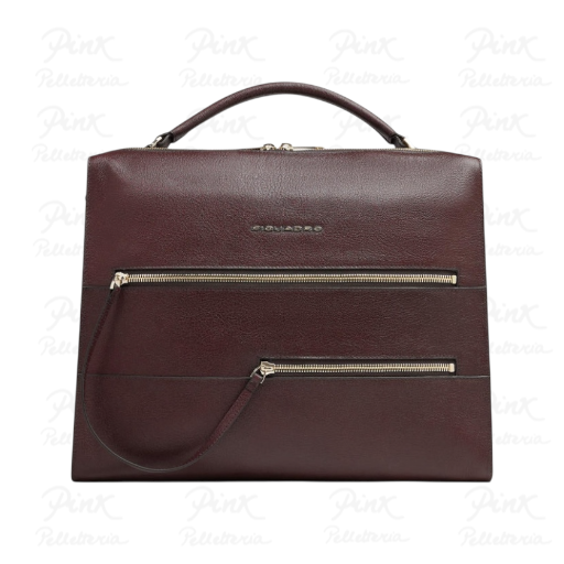PIQUADRO Cartella 14" in pelle CA6774W140/BO Bordeaux