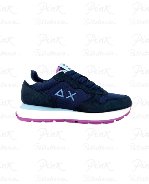 SUN68 Ally Solid Sneaker Donna BZ45201 07 Navy Blue