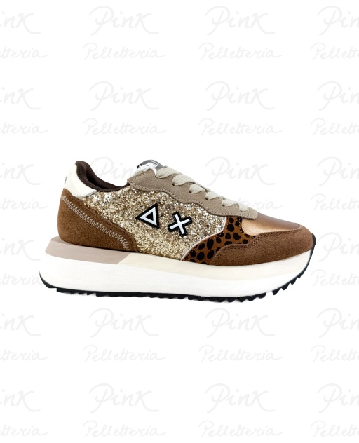 SUN68 Big Ally Glitter Sneaker Donna BZ45212 43 Oro