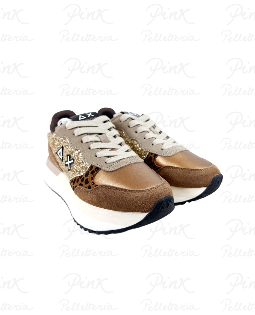 SUN68 Big Ally Glitter Sneaker Donna BZ45212 43 Oro