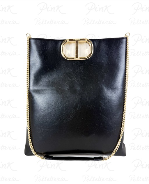 TWINSET Flat Borsa a Mano 252TD8090-S21014-00006 Nero