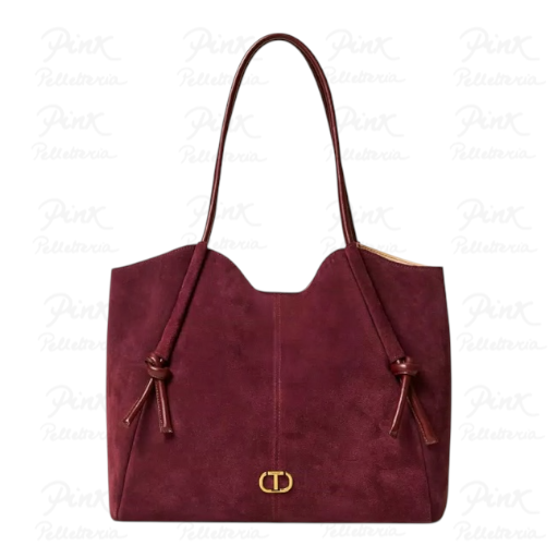 TWINSET Memo Leather Shopping Suede 252TD8350-S21170-05609 Winetasting
