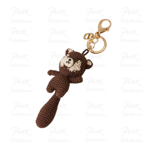 TWINSET Portachiavi Scoiattolo 252TL8053-S16128-11054 Black Chocolat