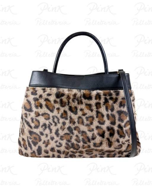 TWINSET Soft Lock Top Handle Leopard 252TD8400-S04139-12982 St. Macula