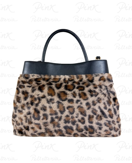 TWINSET Soft Lock Top Handle Leopard 252TD8400-S04139-12982 St. Macula