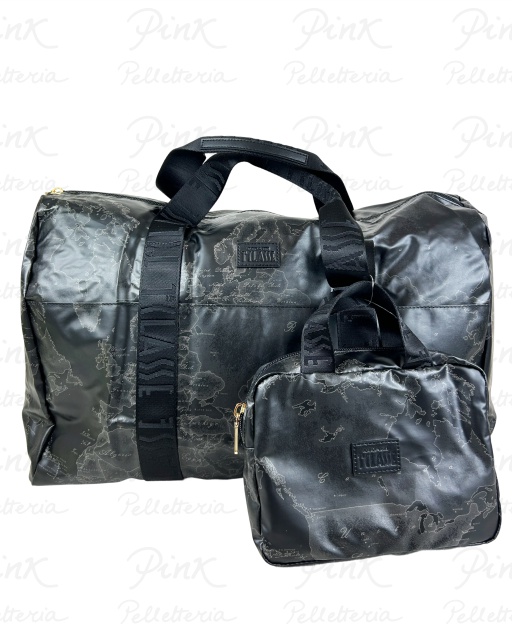 ALVIERO MARTINI PRIMA CLASSE Borsone Pieghevole +Mini Beauty S022 6900 0001 Nero