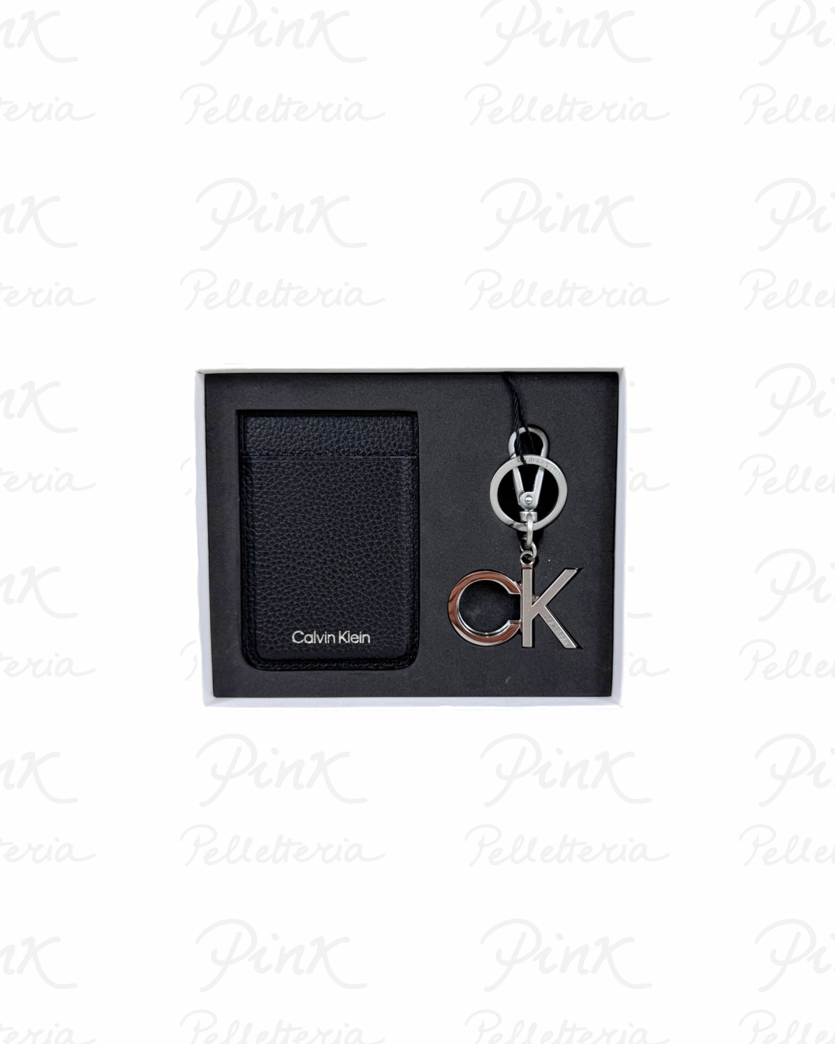 CALVIN KLEIN Man Key + Stick on Cc Holder K50K509710 BAX Black