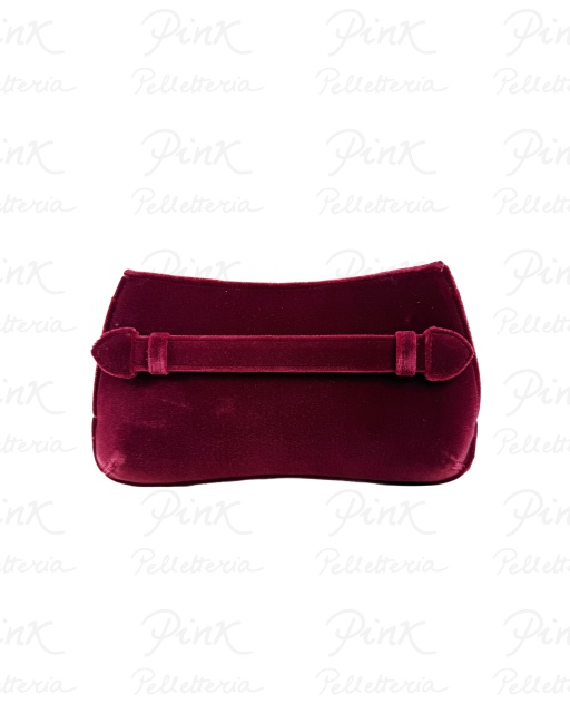 EMPORIO ARMANI Cassandra Pochette Velluto Woman EW001777-AF17289-U5068 Carminio