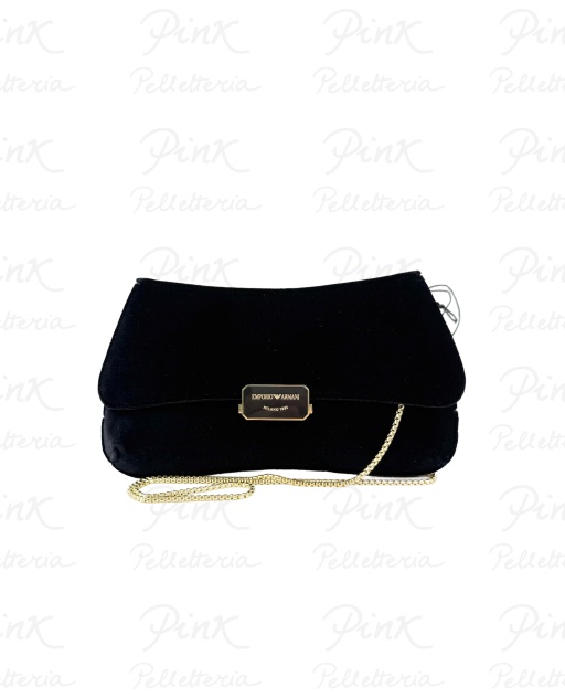 EMPORIO ARMANI Cassandra Pochette Velluto Woman EW001777-AF17289-UC001 Nero