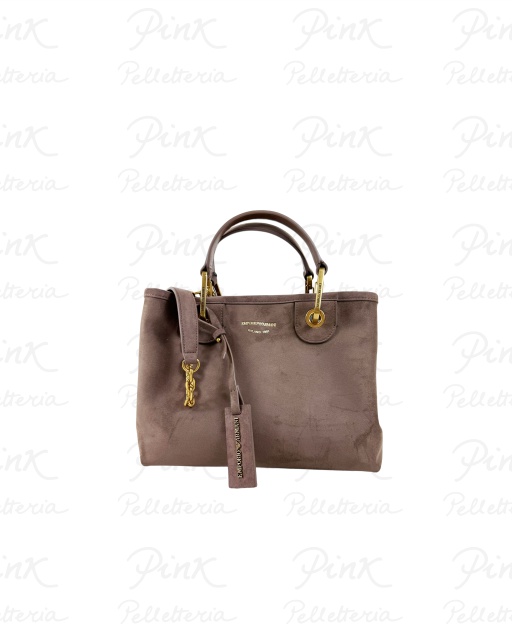 EMPORIO ARMANI MyEA Shopping Bag S Suede Woman EW000361-AF17730-U6192 Taupe