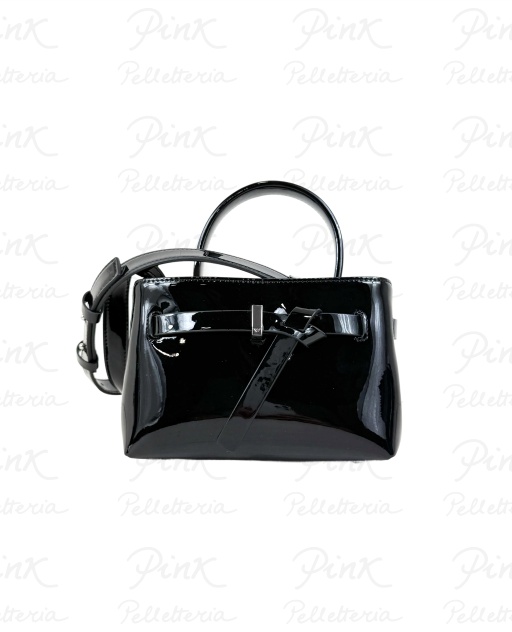 EMPORIO ARMANI Paulette Top Handle Vernice Woman EW002911-AF19445-UC001 Nero