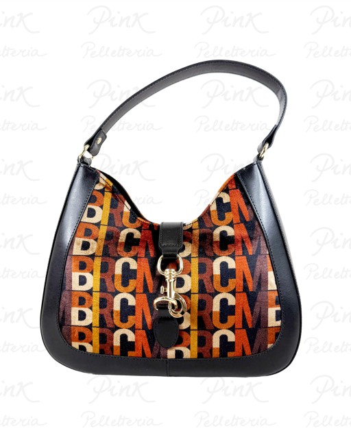MBRC Velvet Hobo in Pelle + Velvet G153 Marrone