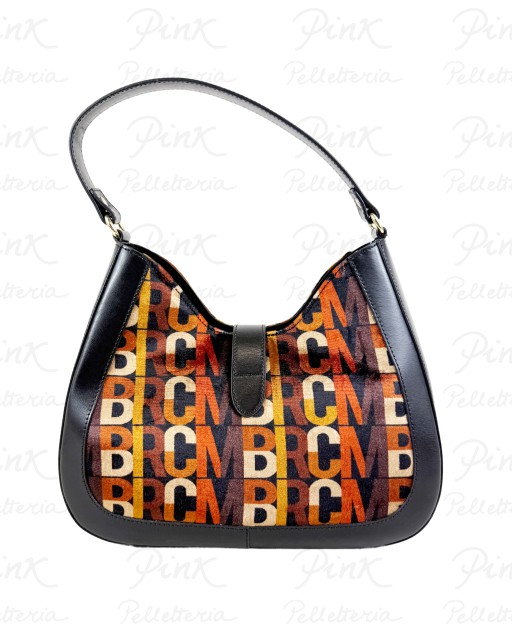 MBRC Velvet Hobo in Pelle + Velvet G153 Marrone