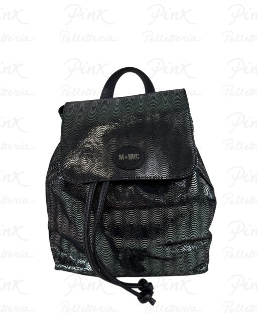 MBRC Zigzag Zaino in Pelle Lamin G241 Antracite