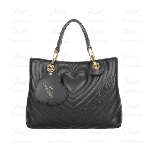 BRACCIALINI Beth Matelasse' Borsa a Mano c/Tracolla Grande B18550-YY-100 Black