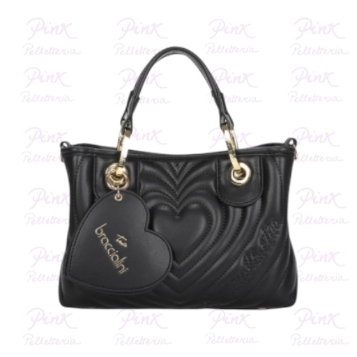 BRACCIALINI Beth Matelasse' Borsa a Mano c/Tracolla Piccola B18553-YY-100 Black