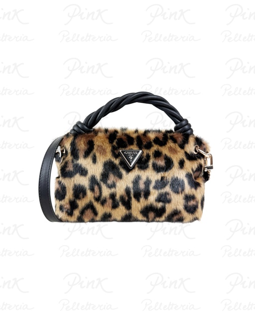 GUESS Shaida Top Handle Crossbody HWLO8143110 LEO Leopard
