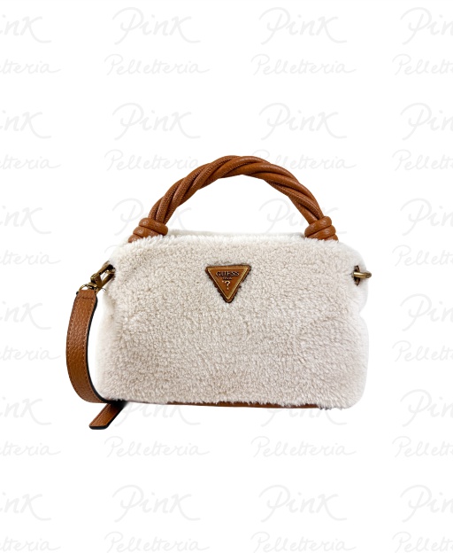 GUESS Shaida Top Handle Crossbody HWWB8143110 NTC NaturalCognac