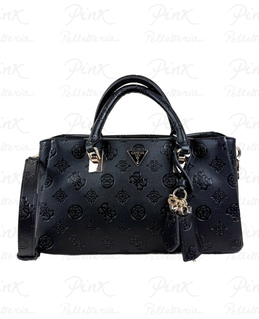 GUESS Tisha Girlfriend Satchel HWPD7764060 BLO Black Logo