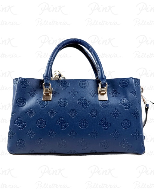 GUESS Tisha Girlfriend Satchel HWPD7764060 MDL Midnight Logo