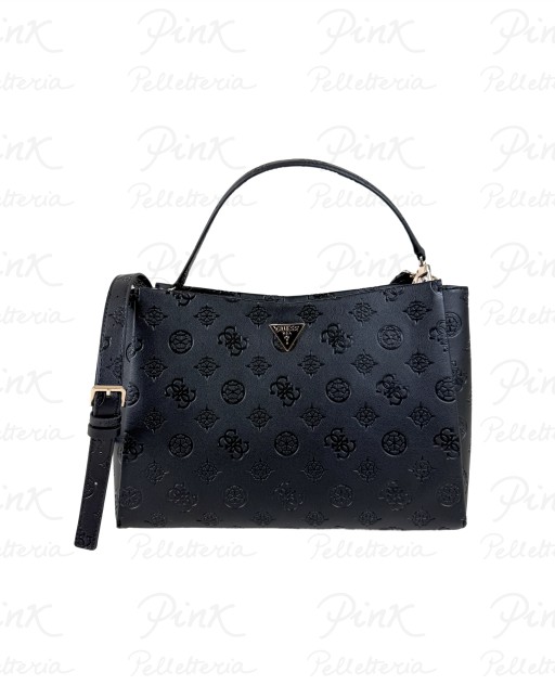 GUESS Tisha Large Girlfriend Satchel HWPD7764070 BLO Black Logo