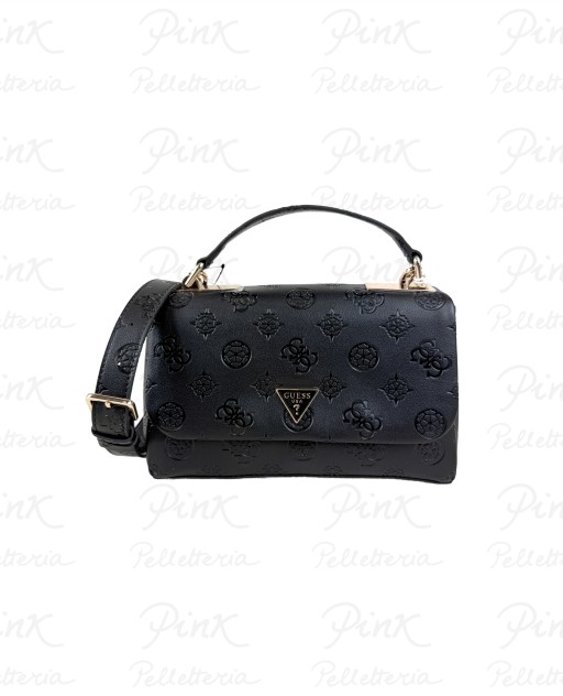 GUESS Tisha Top Handle Flap HWPD7764200 BLO Black Logo