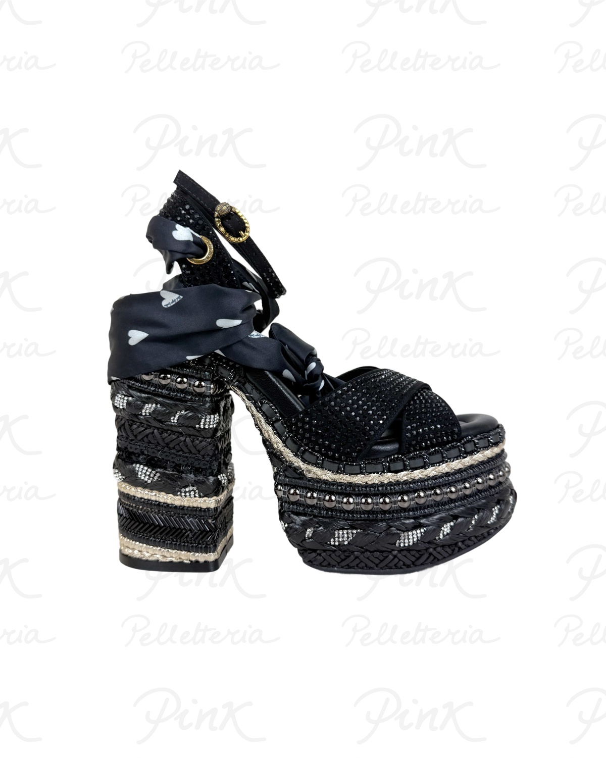 KURT GEIGER Casual 834 Sandalo Chelsea Scarf Platform 4352405609 Black