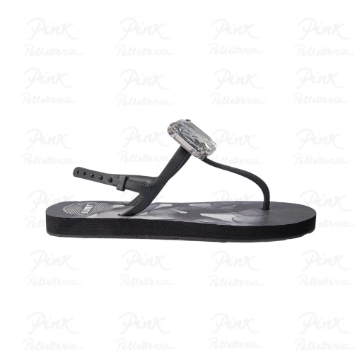 L.A.WATER Flat Sandal Diamond 52014B Nero