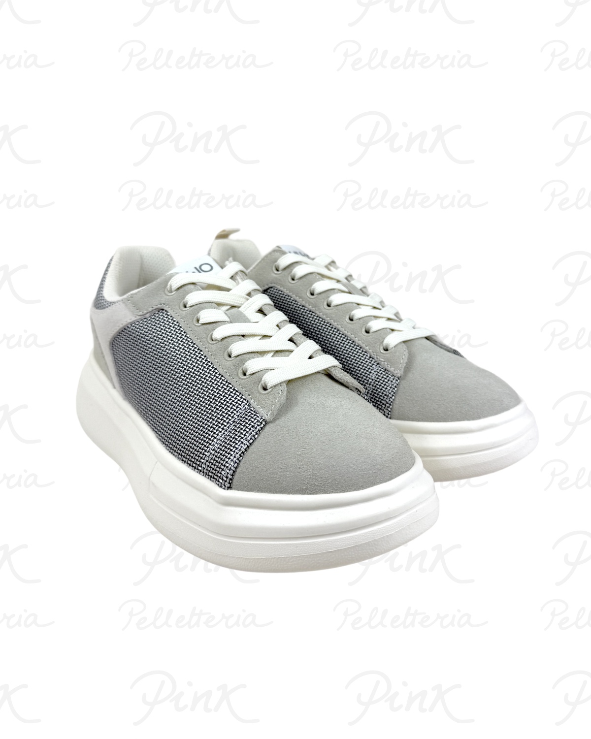 LIU JO Man Big 05 Sneaker Cow SuedeMesh 7B6001PX027S4071 SageMilk