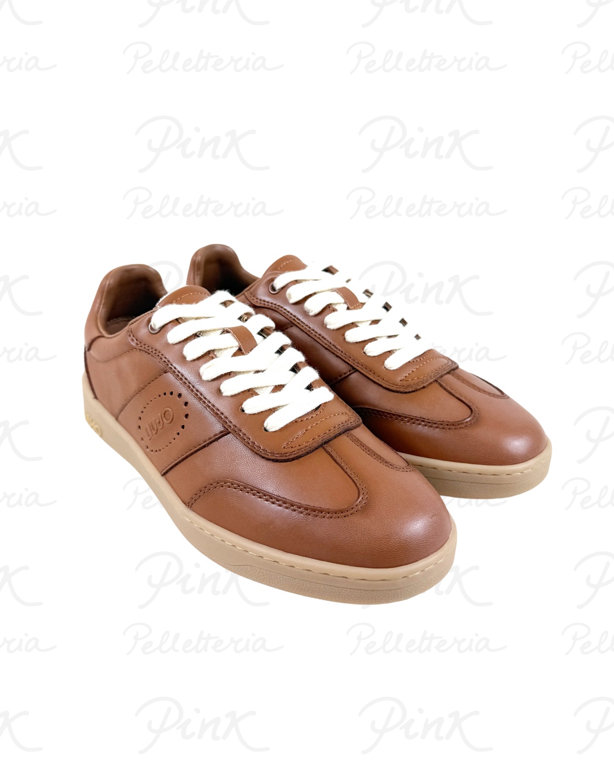 LIU JO Man Parker Sneaker Brushed Calf Leather 7B6015PX112S1892 Brandy