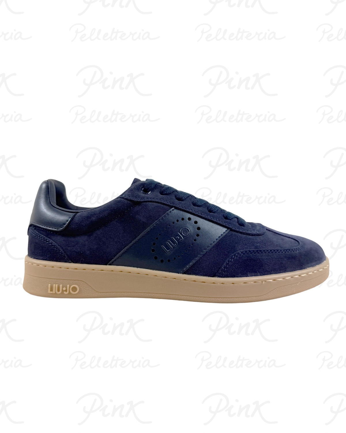 LIU JO Man Parker Sneaker Cow SuedeCalf Leather 7B6015PX31000009 Blue