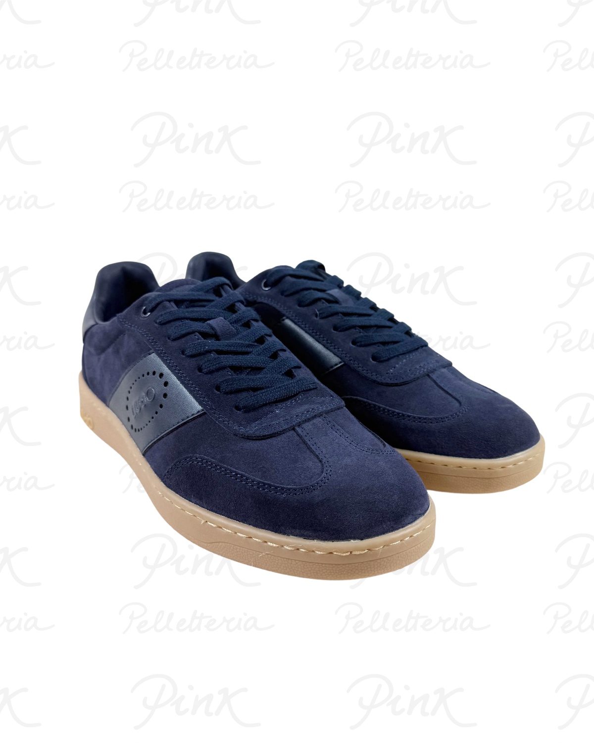 LIU JO Man Parker Sneaker Cow SuedeCalf Leather 7B6015PX31000009 Blue