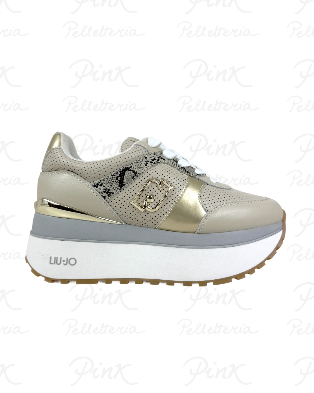 LIU JO Maxi Wonder Plus 02 Sneaker BA6003PX804S3815 RopeLight Gold
