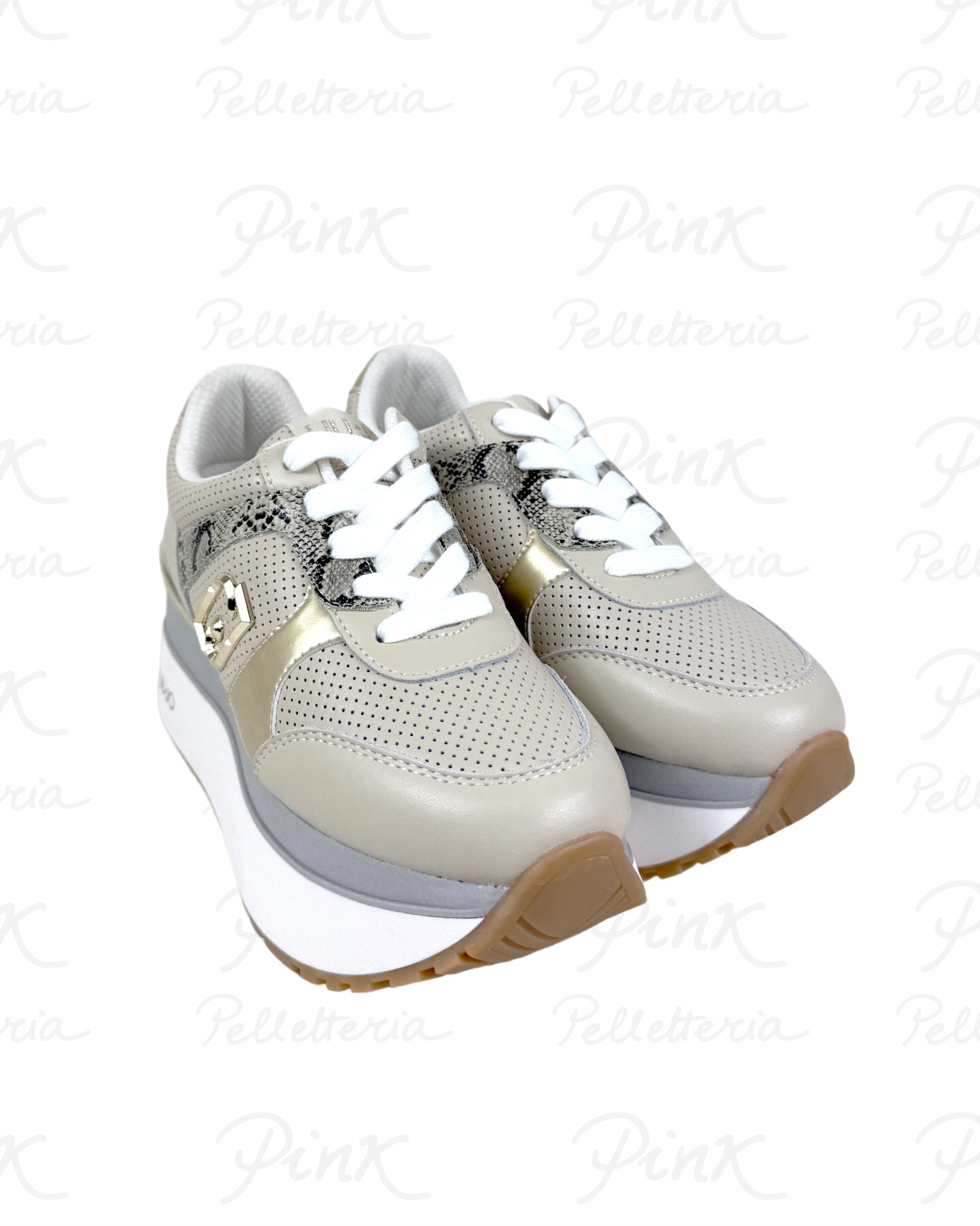 LIU JO Maxi Wonder Plus 02 Sneaker BA6003PX804S3815 RopeLight Gold