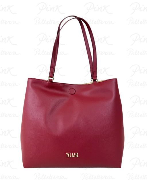 ALVIERO MARTINI PRIMA CLASSE Soft Twist Shopper Reversibile LE28 9729 0312 Rosso Tiziano