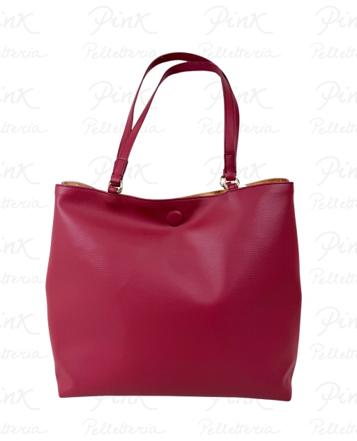 ALVIERO MARTINI PRIMA CLASSE Soft Twist Shopper Reversibile LE28 9729 0312 Rosso Tiziano