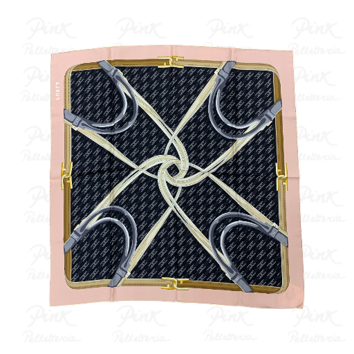 FURLA Tortona Carre' 90x90 Seta  WT00021 BX1692 O6000 Nero 4401 modello base