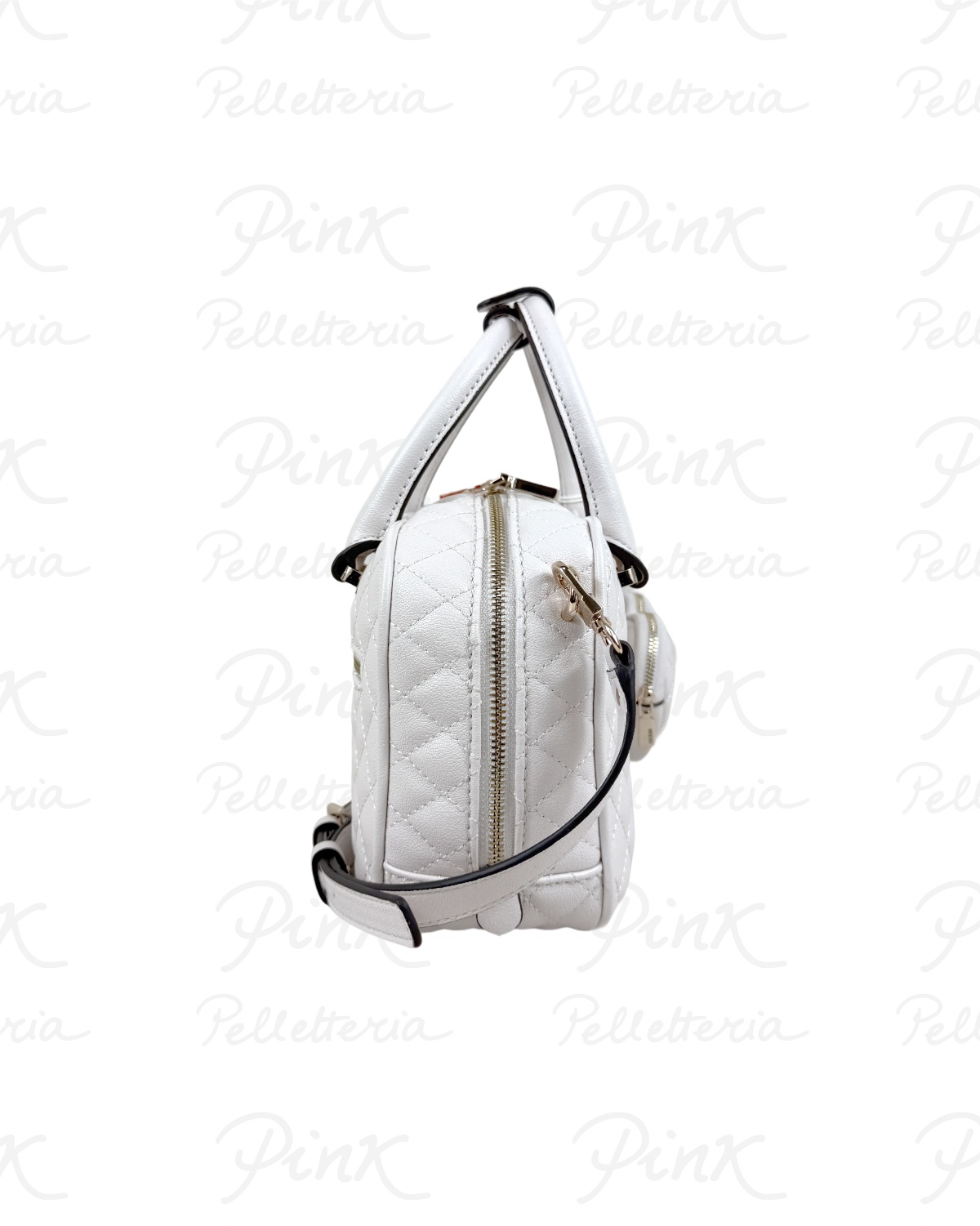 GUESS Atabey Box Satchel HWQG9894050 OFF Off White