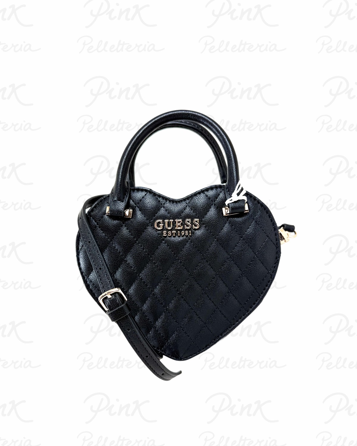 GUESS Atabey Heart Bag HWQG9894770 BLA Black
