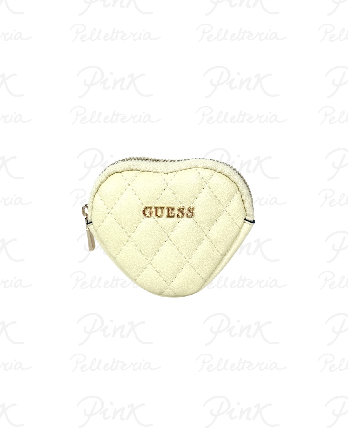 GUESS Heart Pouch Keychain RWA74601080 YEL Yellow