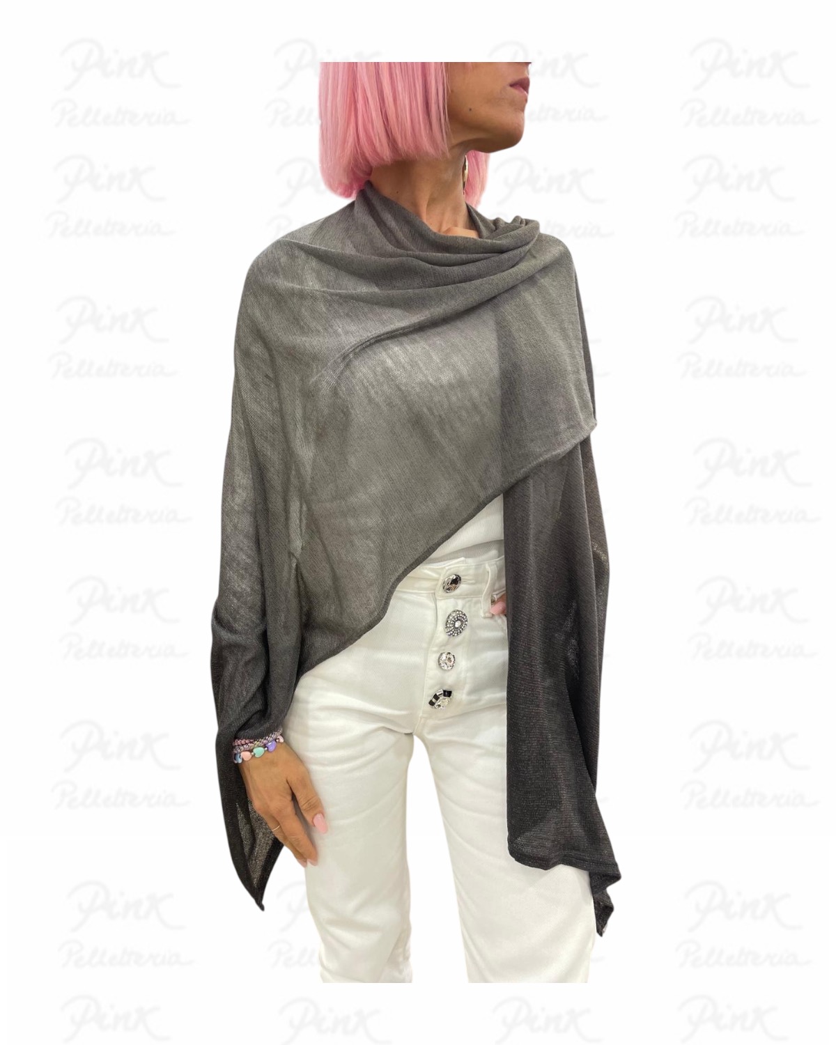 LIU JO Poncho Knitwear Ombre 2A6004M0300 22222 Nero