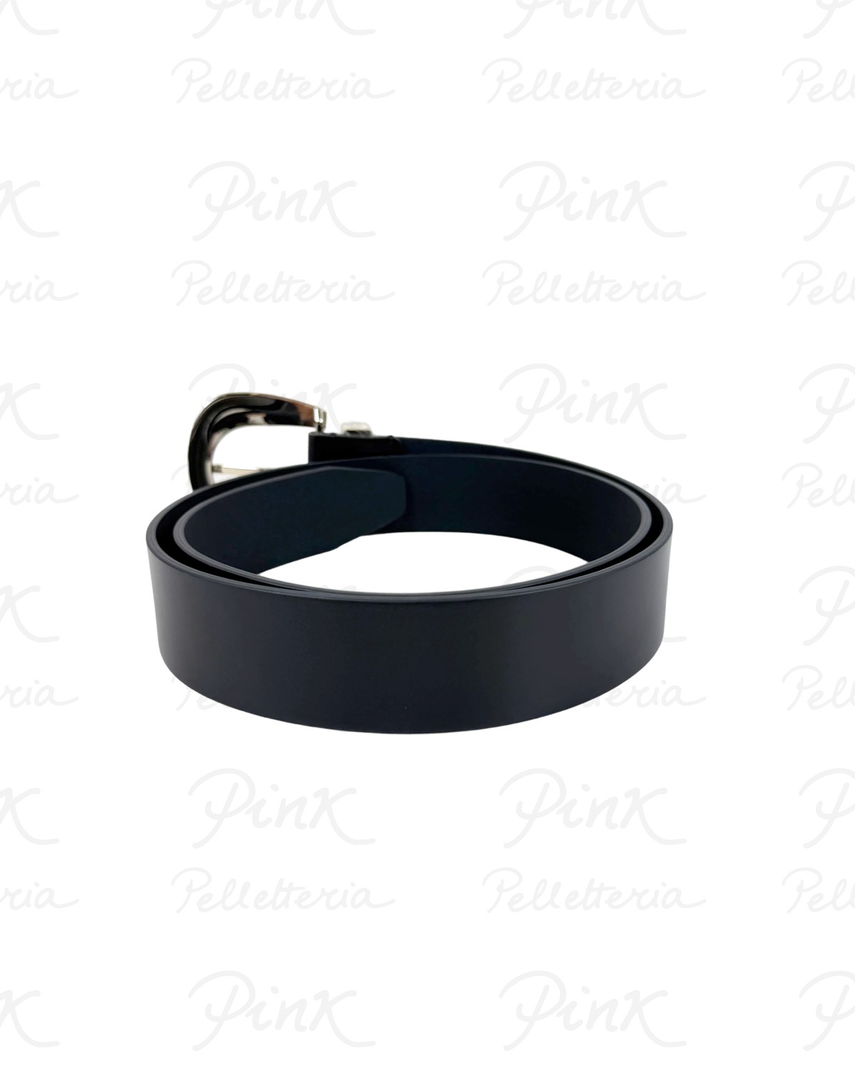 PATRIZIA PEPE Cintura in Pelle 8W0073 L048 K118 BlackLight Gold