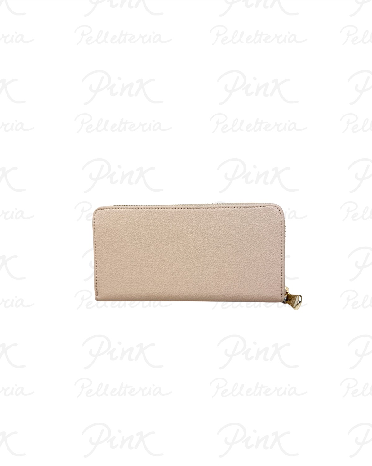 PATRIZIA PEPE Lettering Portafoglio Zip Around Pelle Martellato CQ4879 L001 R874 Warm Skin
