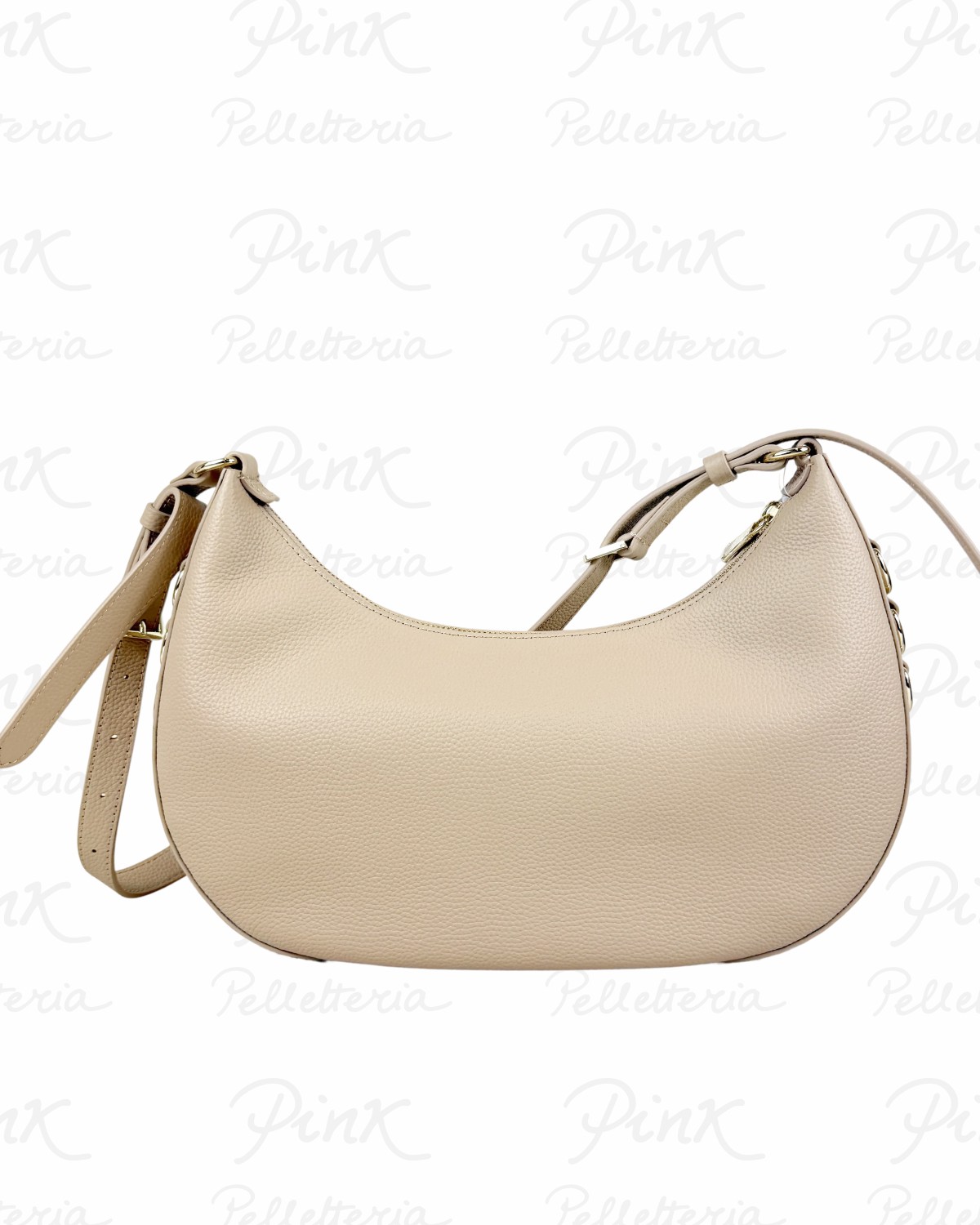 PATRIZIA PEPE Luna Bag Grande in Pelle 8B0311 L001 R874 Warm Skin