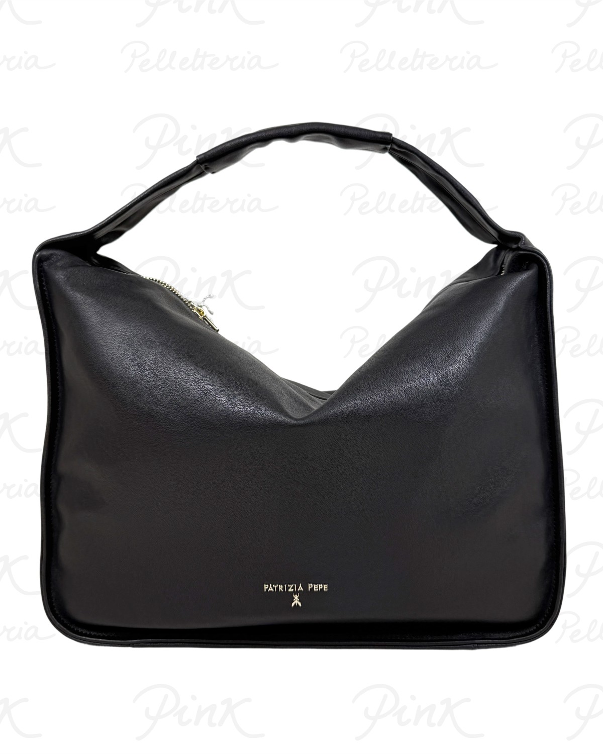 PATRIZIA PEPE Sacca L Soft in Pelle 8B0315 L177 K103 Nero