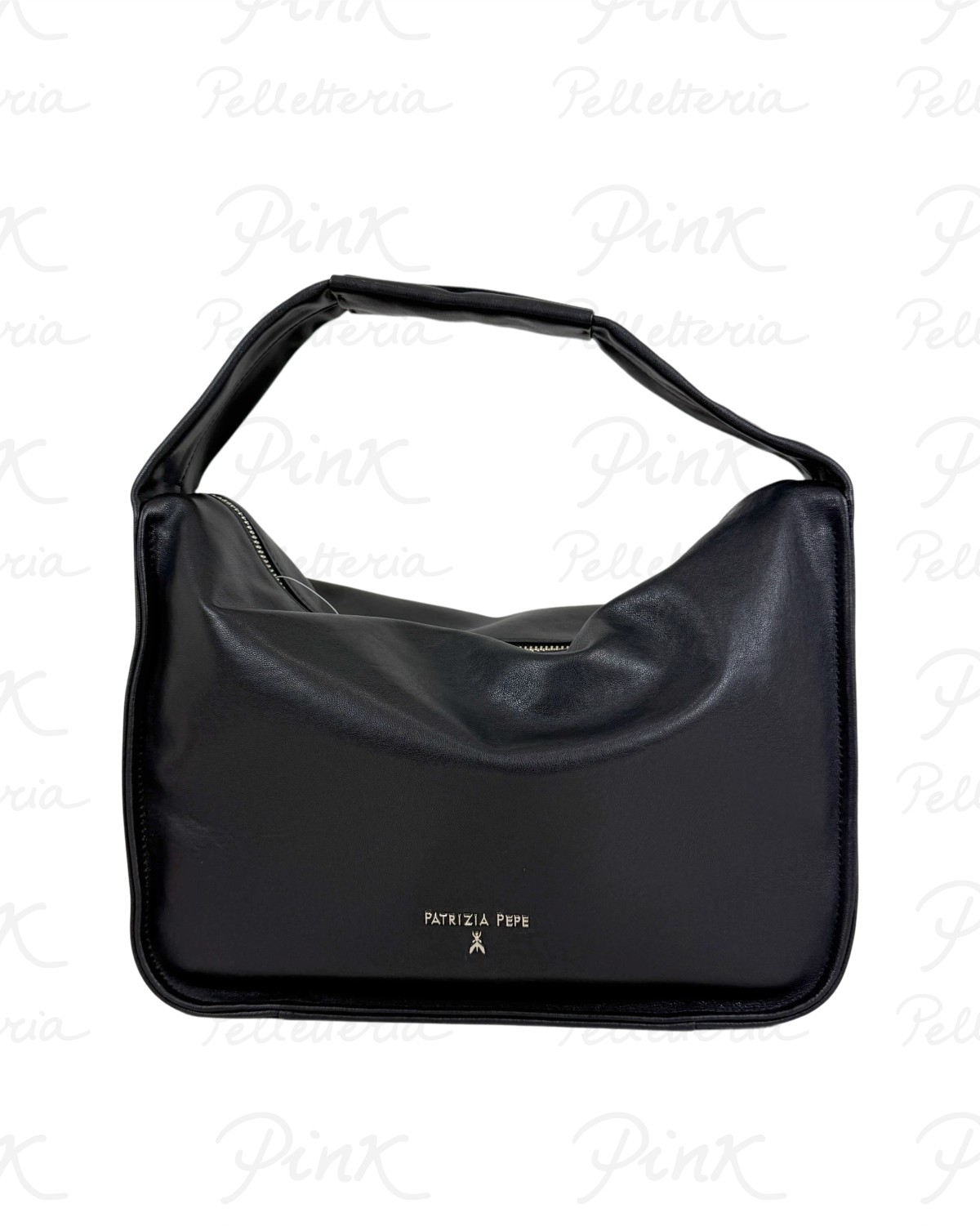 PATRIZIA PEPE Sacca M Soft in Pelle 8B0314 L177 K103 Nero