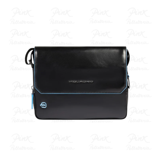 PIQUADRO Tracolla Orizzontale Ipad Mini in Pelle CA6812B2/N Nero