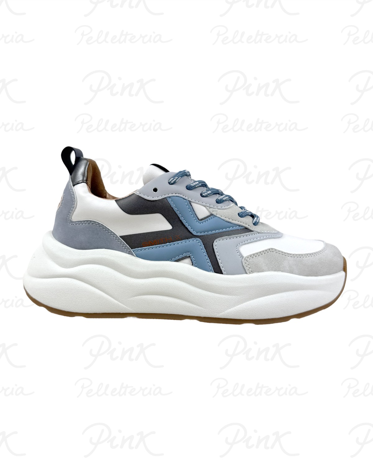 SMITH by Alexander Smith Woman Horizon Sneaker SXBDHZW-8003-LIA Light Ivory Avio